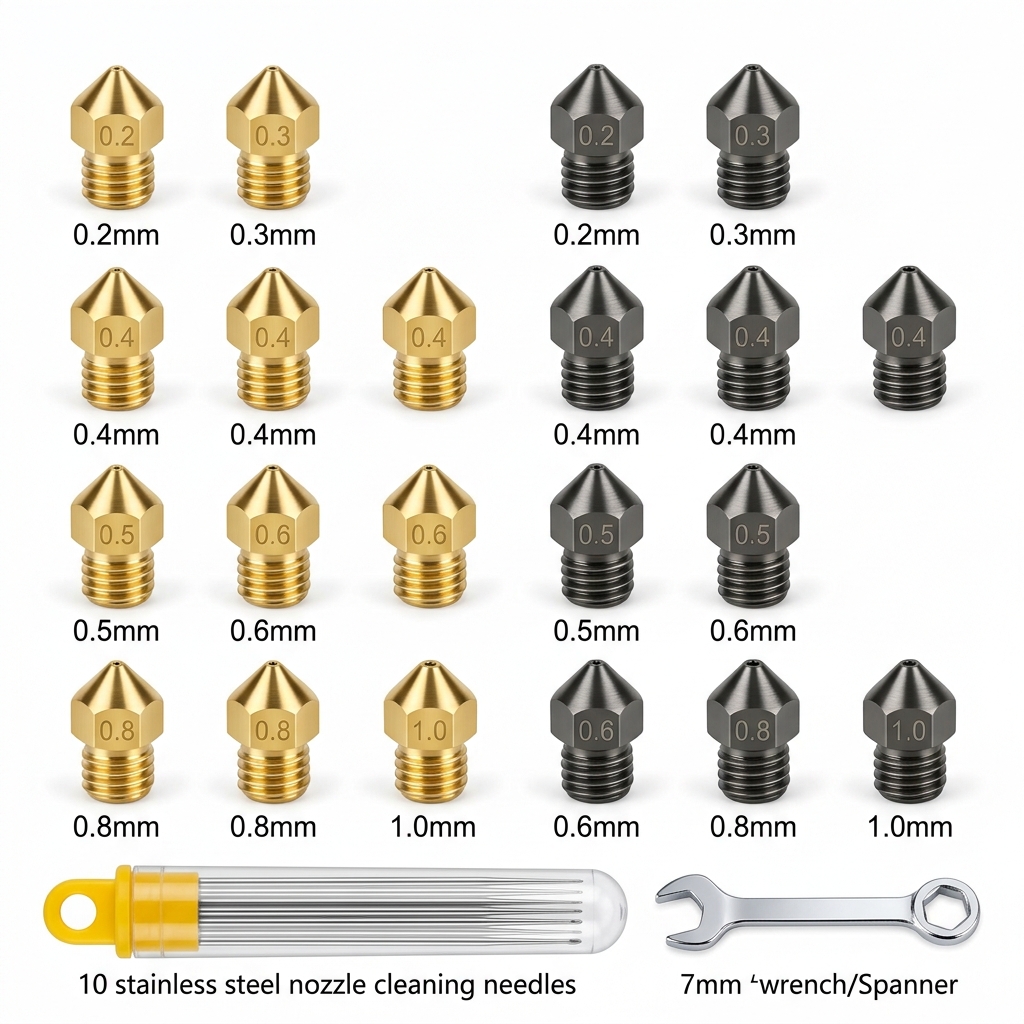 Hardened Steel Nozzle Set (24-pack)